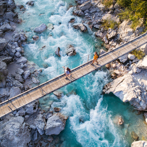 Hiking on Alpe Adria Trail, Soča Valley