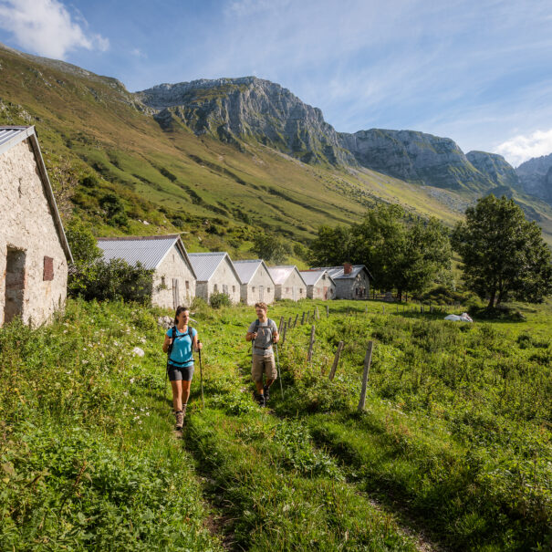Meadow hiking in Julian Alps, Slovenia